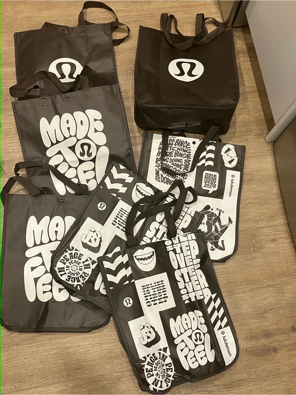 Lululemon Reusable Tote Bag Collection brown